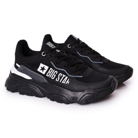 Men's Sport Shoes Memory Foam Big Star HH174209 Black-Blue Men's Sport Shoes Memory Foam Big Star HH174209 Black-Blue