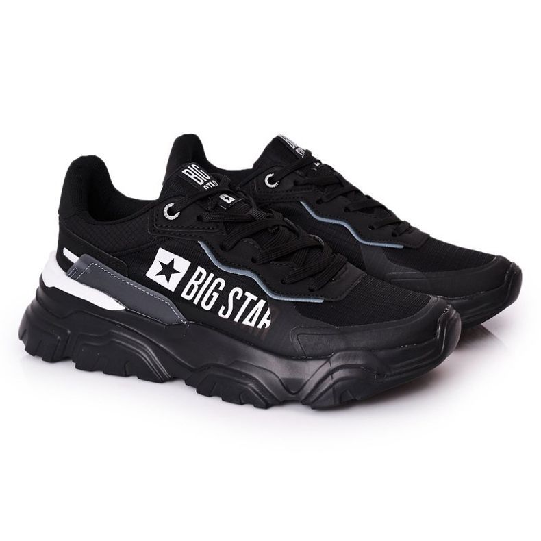 Men's Sport Shoes Memory Foam Big Star HH174209 Black-Blue