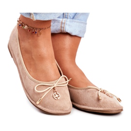 Women's Ballerinas Lu Boo Suede Beige