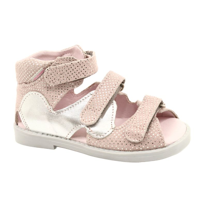 Mazurek 291 high preventive sandals, pink and silver