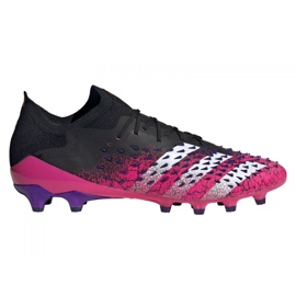 Adidas Predator Freak.1 Low Ag M FZ3751 football boots black, black, pink black