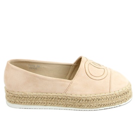 Espadrilles, chanelki T379P Beige
