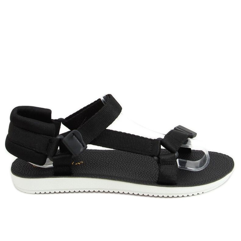 Black N-67 Black Velcro sports sandals
