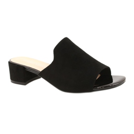 Sandals On Heel Sergio Leone KL313 Black