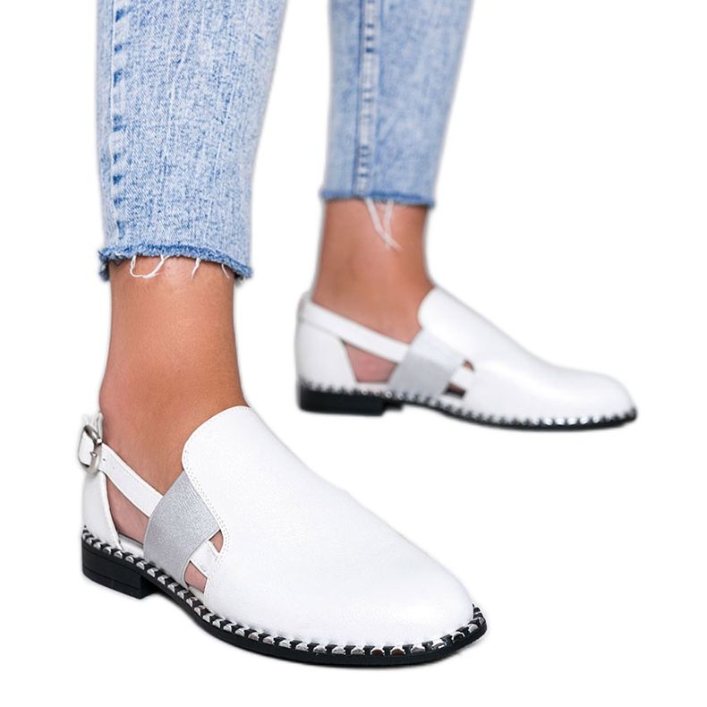 White shiny shoes Madison Ave White shiny shoes Madison Ave