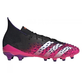 Adidas Predator Freak.1 Ag M FW7242 football boots graphite, black, purple black