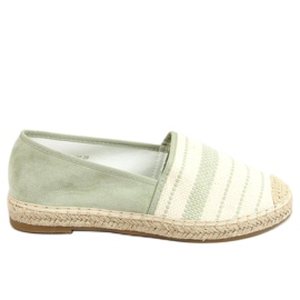 Women's aquamarine espadrilles 3447 Green