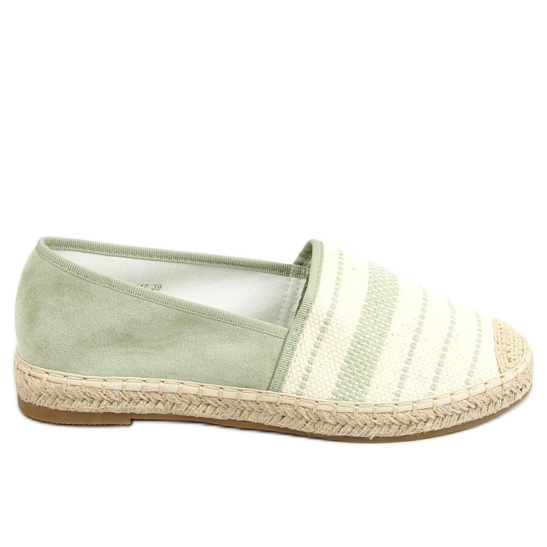 Women's aquamarine espadrilles 3447 Green