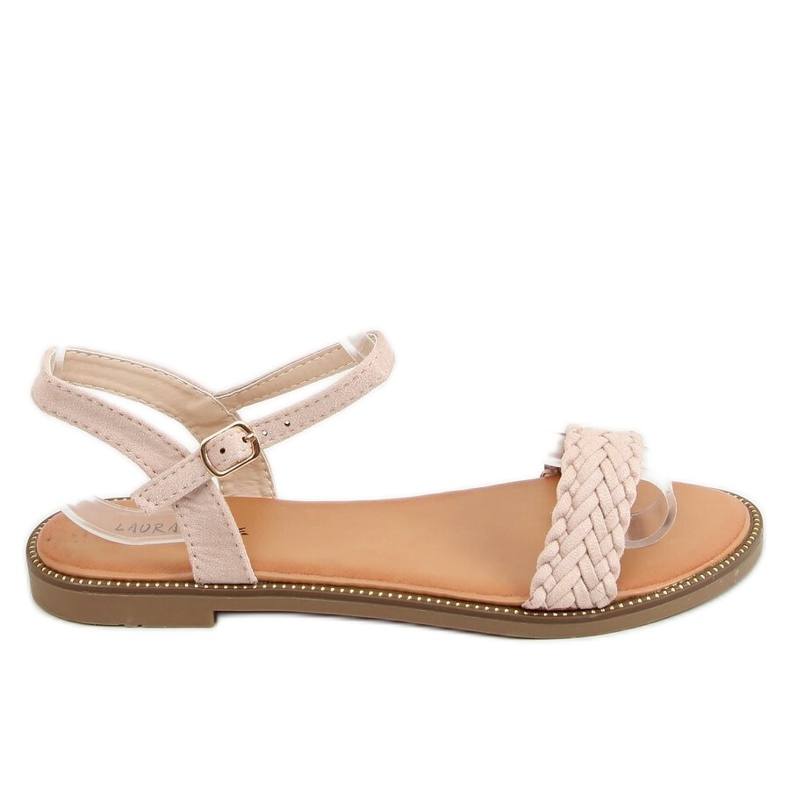 Women's beige sandals WL061 Nude Women's beige sandals WL061 Nude