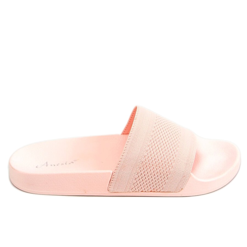 Knitted pink slippers MU-5 Nude