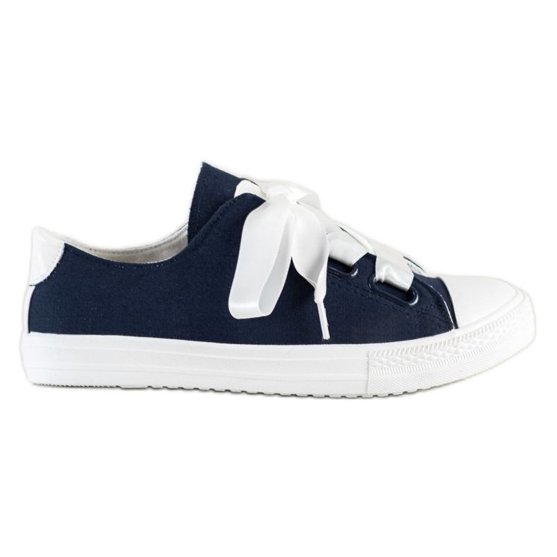 SHELOVET Stylish tied Sneakers navy blue SHELOVET Stylish tied Sneakers navy blue