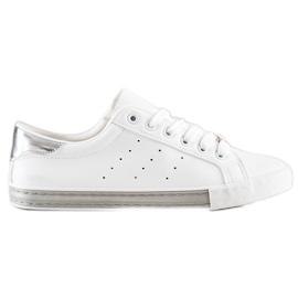 SHELOVET Low-top Sneakers With Eco Leather white SHELOVET Low-top Sneakers With Eco Leather white