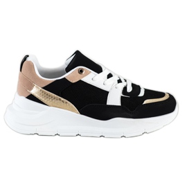 SHELOVET Stylish Sneakers With Mesh black