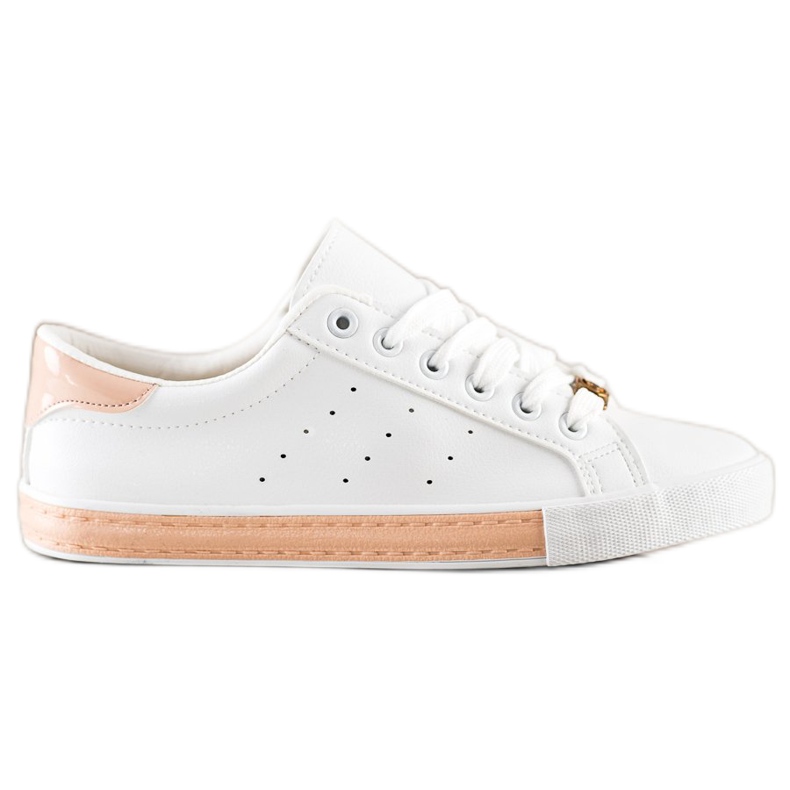 SHELOVET Low-top Sneakers With Eco Leather white SHELOVET Low-top Sneakers With Eco Leather white