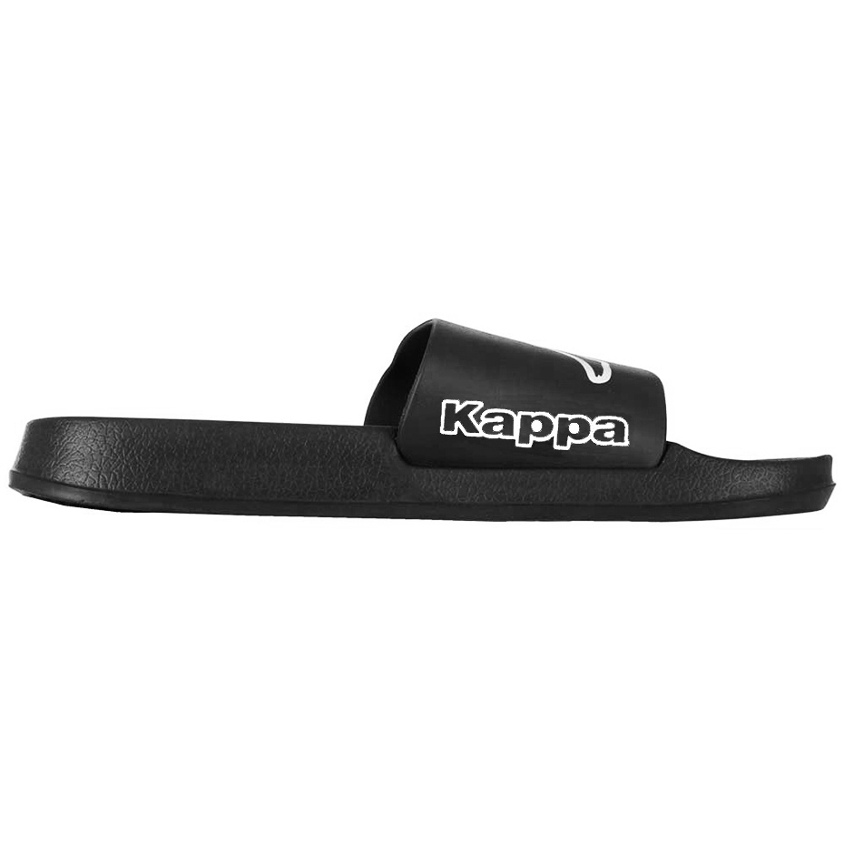 Kappa Krus slippers black and white 1110 - KeeShoes