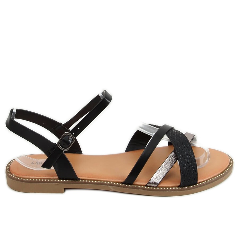 Black women's sandals WL060 Black