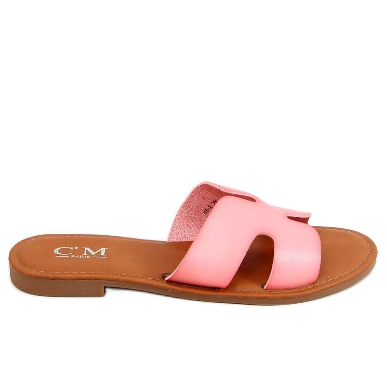 Pink women's pink slippers 55-2 Pink