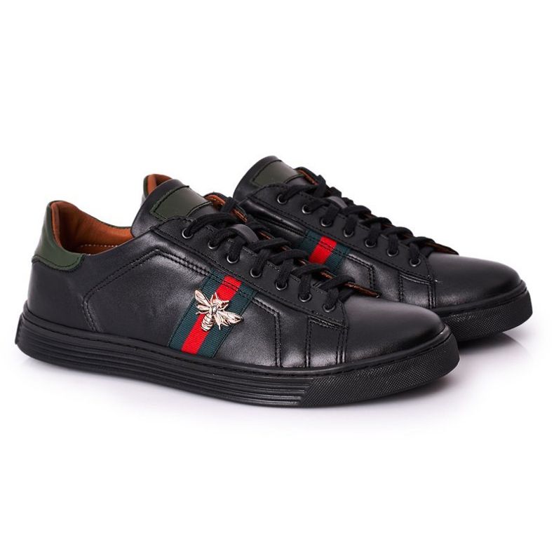 Bednarek Polish Shoes Men's Leather Brogues Sneakers Bednarek Black