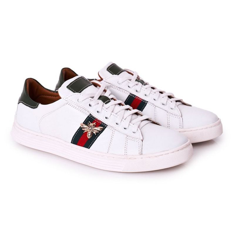 Bednarek Polish Shoes Men's Leather Shoes Sneakers Bednarek White