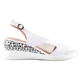 Filippo Comfortable wedge sandals white