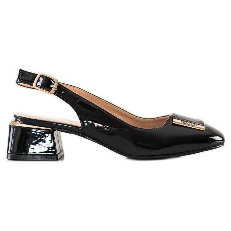 Filippo Black Pumps With Eco Leather Filippo Black Pumps With Eco Leather