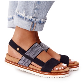 EVE Sandals With Silver Cuff Black Almeria EVE Sandals With Silver Cuff Black Almeria