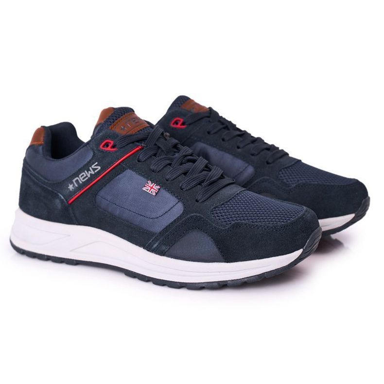NEWS Men's sports shoes Sneakers Navy Fabian navy blue