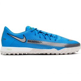Nike React Phantom Gt Pro Tf M CK8468 400 football shoe blue blue
