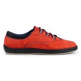Olivier Casual men's shoes 312K red nubuck