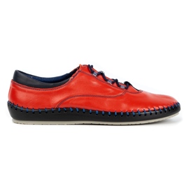Olivier Casual men's shoes 312K red grain
