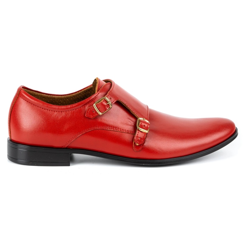 Olivier Leather formal shoes Monki 287LU red