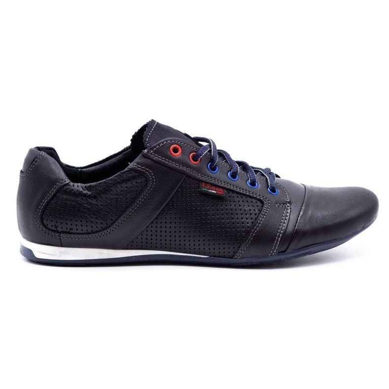 Lemar Men's leather shoes 882 dark navy blue grain Lemar Men's leather shoes 882 dark navy blue grain