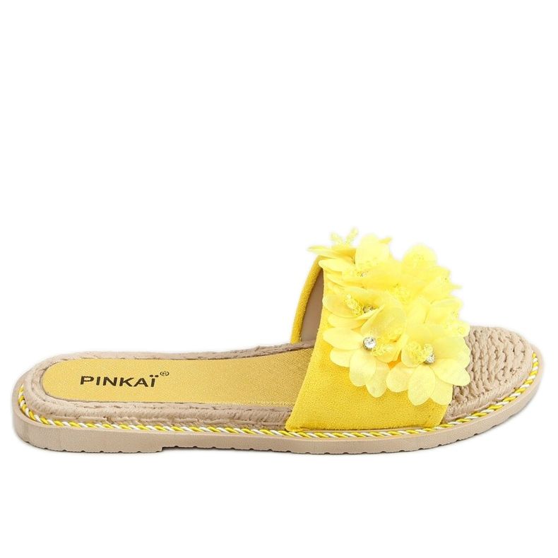 Yellow LS003 Yellow flowers slippers Yellow LS003 Yellow flowers slippers