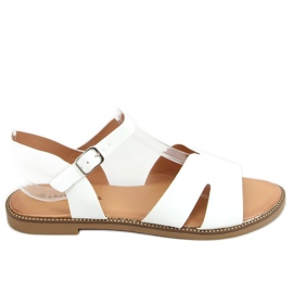 White women's sandals K-20 White