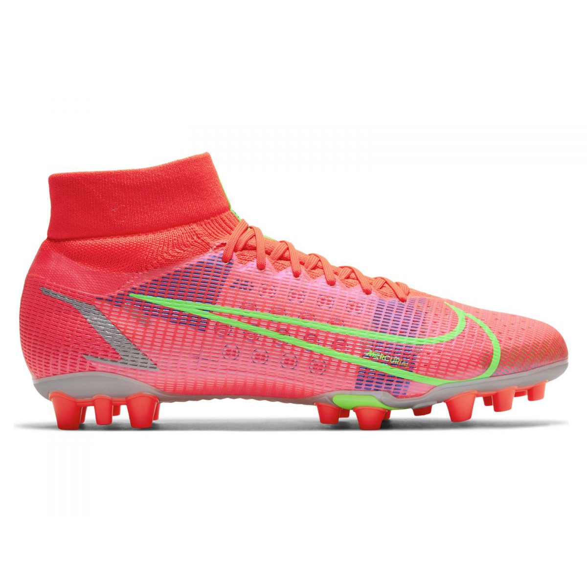 Nike Superfly 8 Pro Ag M CV1130 600 football shoes red coral