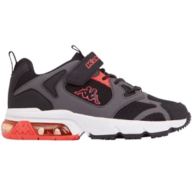 Kappa Yero children's shoes black-gray-coral 260891K 1129 red grey Kappa Yero children's shoes black-gray-coral 260891K 1129 red grey