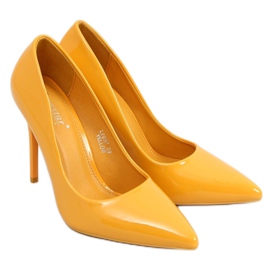 LE03P Yellow honey high heels