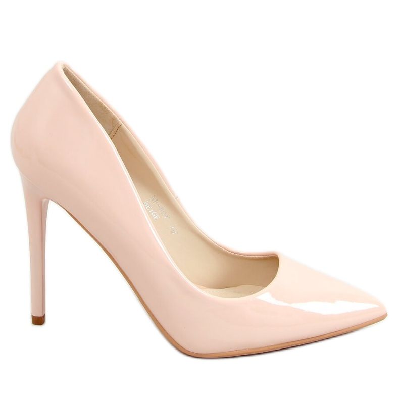 Beige women's beige stilettos NF-50P Beige