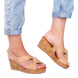 Beige wedge sandals Buenos Aires