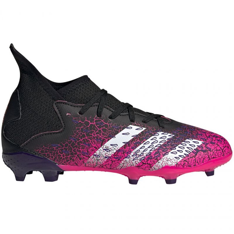 Adidas Predator Freak.3 Fg Jr FW7530 football boots white, black, pink black