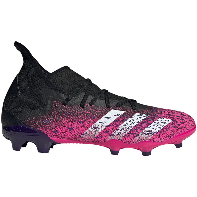 Adidas Predator Freak.3 Fg M FW7514 football boots black, black, pink pink Adidas Predator Freak.3 Fg M FW7514 football boots black, black, pink pink