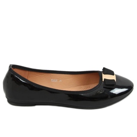 Black lacquered ballerinas B2029 Black