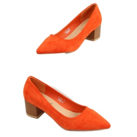 Pumps on wooden heels orange CL75P Orange