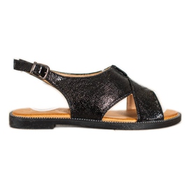 Filippo Classic Black Sandals
