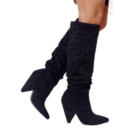 Women's Suede Lu Boo Boots Black
