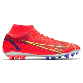 Nike Superfly 8 Academy Ag M CV0842-600 football shoes multicolored red