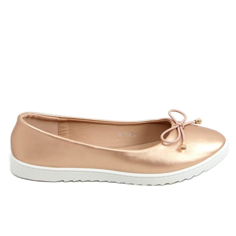 Champagne women's ballerinas DY-10 Champagne pink