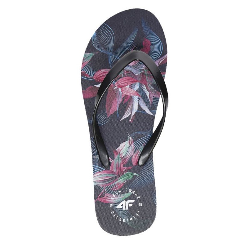 4F W H4L21-KLD004 90S Flip Flops black green