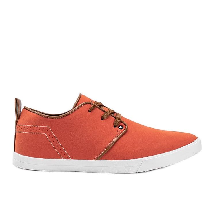 Orange men's Adrianos sneakers