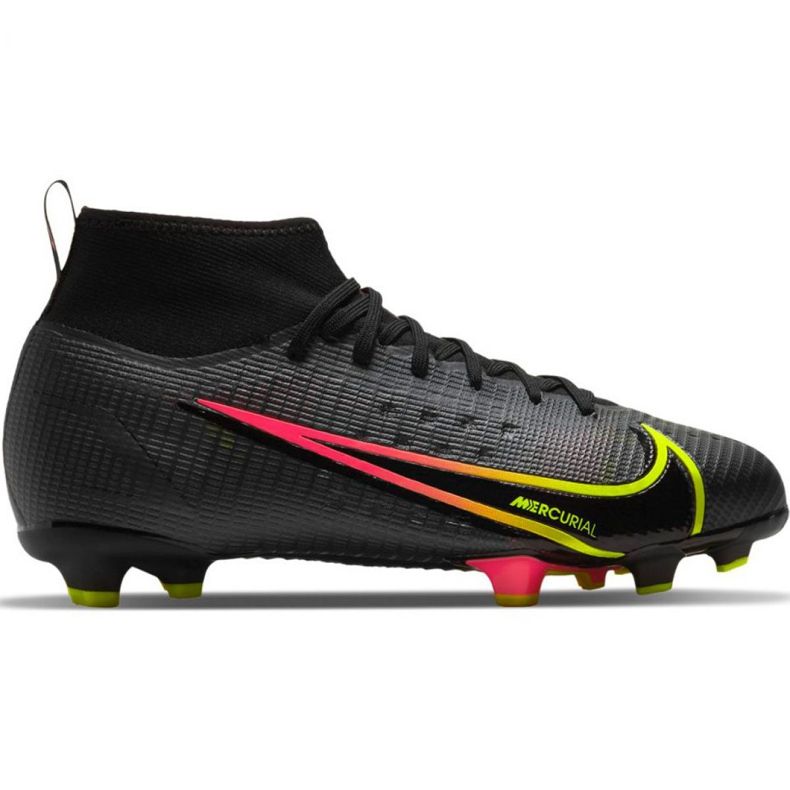 Nike Mercurial Superfly 8 Pro Fg Jr CV0804 090 soccer shoes multicolored black